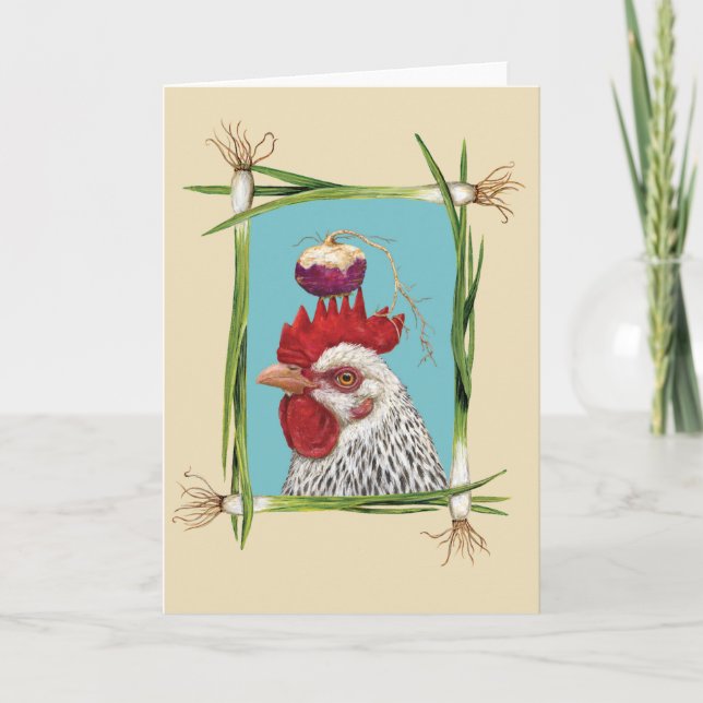 Scottie the rooster card (Front)