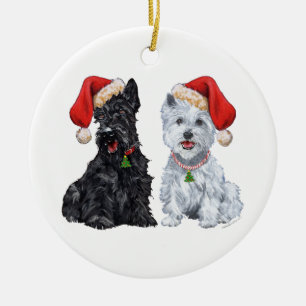 Scottie & Westie Ornament
