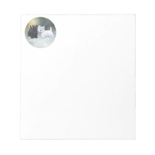 Scottie Westie Wintertime Notepad
