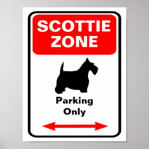Scottie Zone Parking Sign
