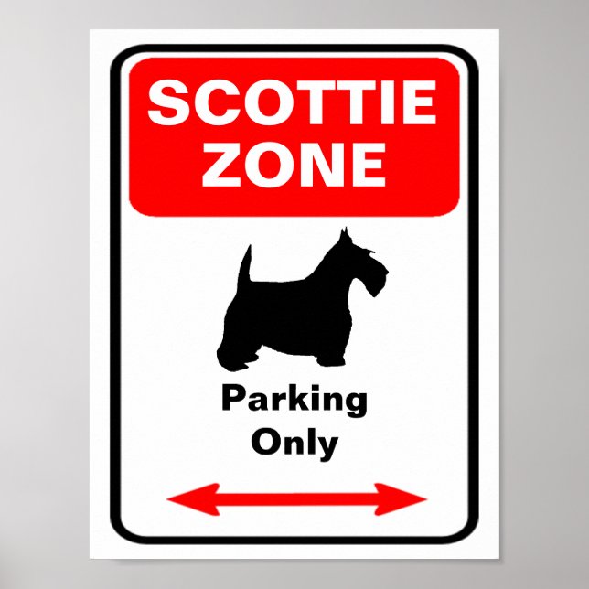 Scottie Zone Parking Sign (Front)