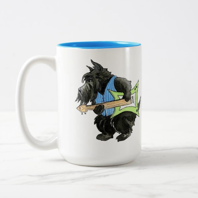 Scotties Rock Guitar Rocker Mug (Left)