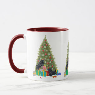 Scotties Sort the Christmas Gifts Mug
