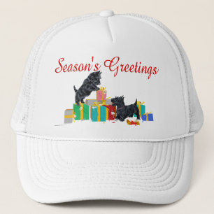 Scotties Sort the Christmas Gifts Trucker Hat