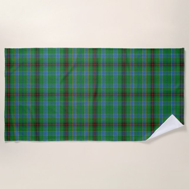 Scottish Accents Clan Duncan Tartan Beach Towel (Front)