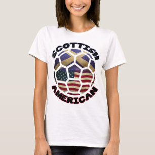 Scottish American Soccer Ball T-Shirt