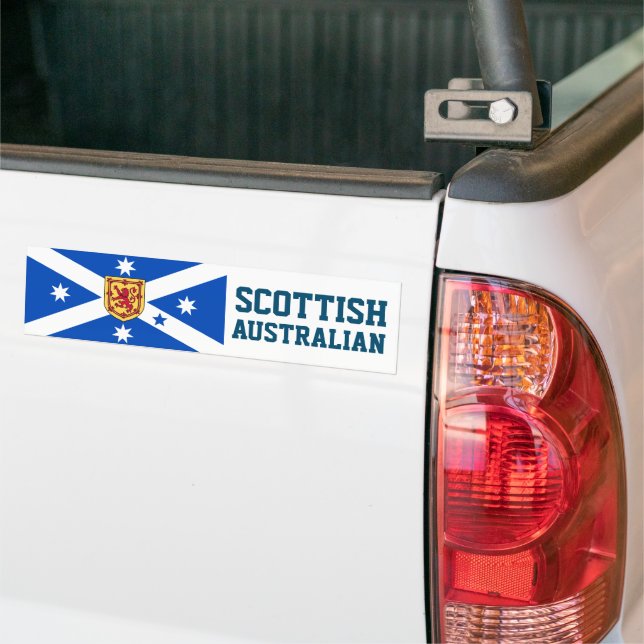 Scottish Australian (Heritage flag) Bumper Sticker (On Truck)