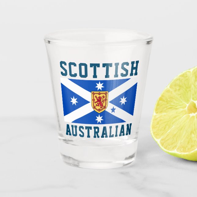 Scottish Australian (Heritage flag) Shot Glass (Front)