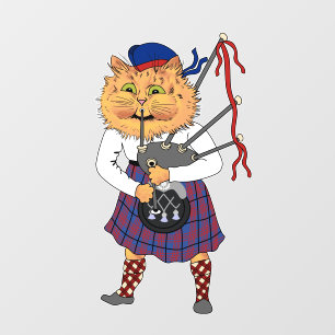 Scottish Bagpipe Playing Cat