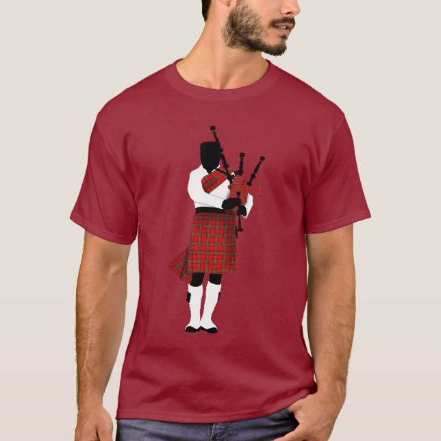 Scottish Bagpiper T-Shirt (Front)
