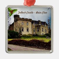 Scottish Bain Clan's Tulloch Castle Metal Ornament