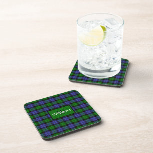 Scottish Black Watch Tartan Plaid Coaster