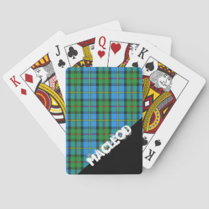 Scottish Blaster Clan MacLeod of Harris Tartan Playing Cards