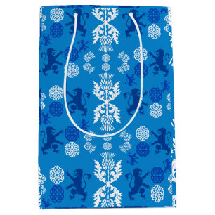 Scottish Blue And White Medium Gift Bag