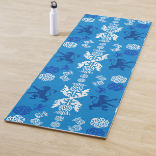 Scottish Blue And White Yoga Mat
