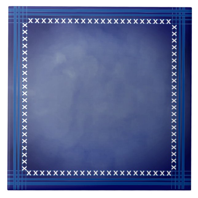 Scottish Blue Ceramic Tile (Front)