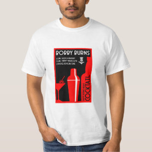 Scottish Bobby Burns Whiskey Cocktail T-Shirt