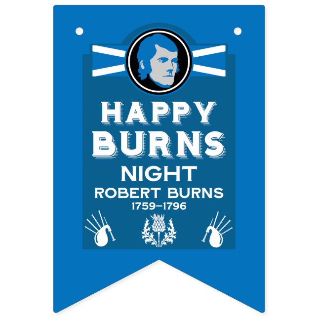 Scottish Burns Night Bunting (First Flag)