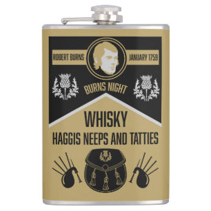 Scottish Burns Night Hip Flask