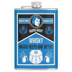 Scottish Burns Night Hip Flask