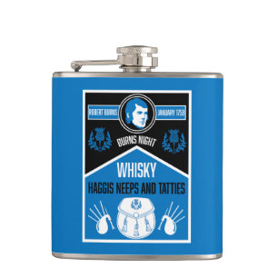 Scottish Burns Night Hip Flask