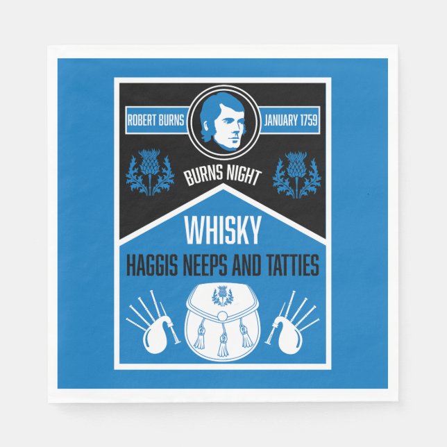 Scottish Burns Night Napkin (Front)