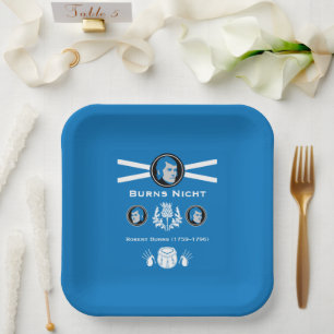 Scottish Burns Night Paper Plate