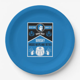 Scottish Burns Night Paper Plate