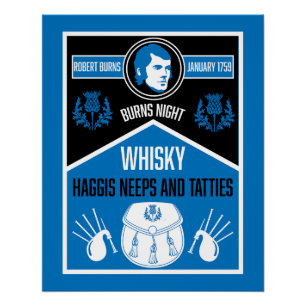 Scottish Burns Night Poster