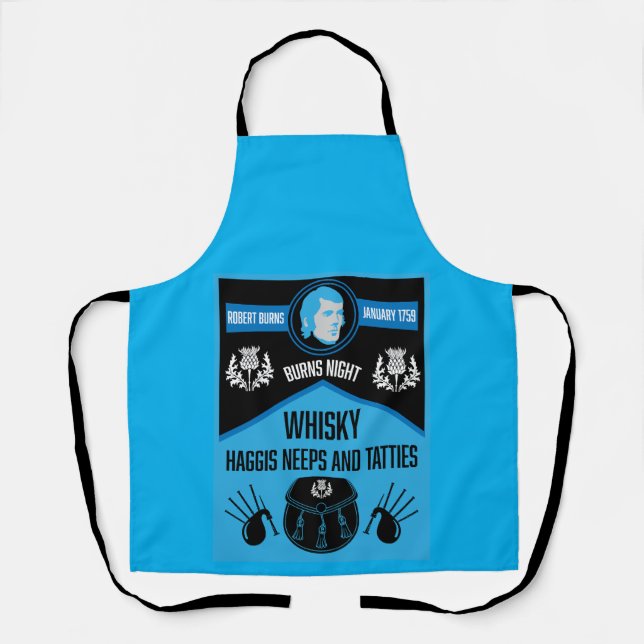 Scottish Burns Night Super Apron (Front)
