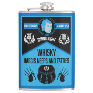 Scottish Burns Night Super Hip Flask