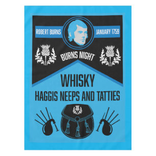 Scottish Burns Night Super Tablecloth