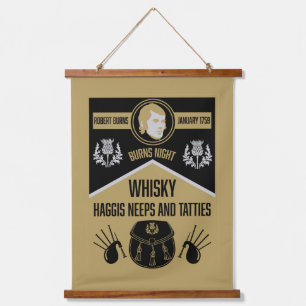 Scottish Burns Night Supper Hanging Tapestry