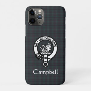 Scottish Campbell Crest Badge & Tartan  iPhone 11 Pro Case