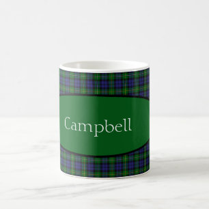 Scottish Campbell Family Tartan Personalised  Coffee Mug
