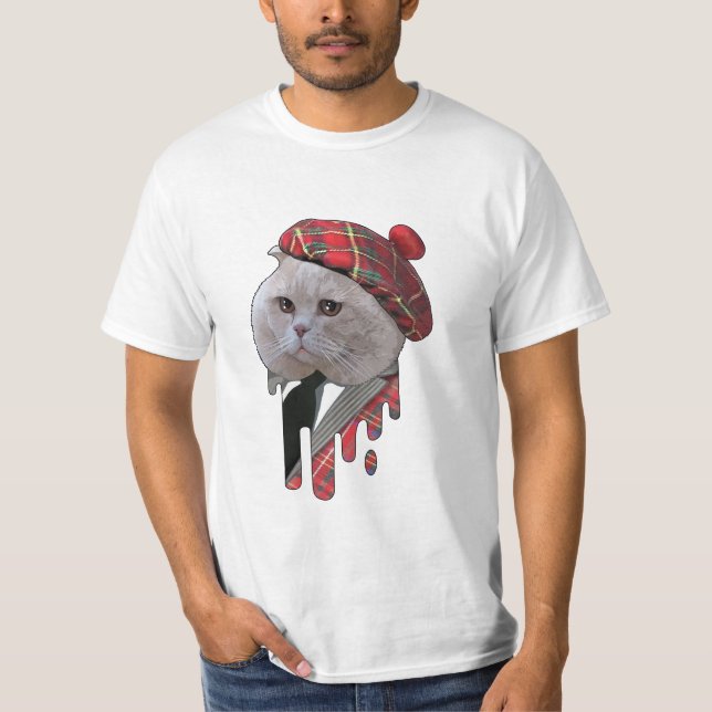 Scottish cat T-Shirt (Front)