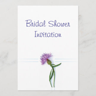 Scottish, Celtic Wedding Thistle Theme Bridal Show Invitation