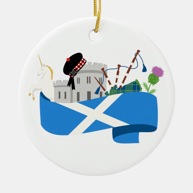 Scottish Ceramic Ornament (Front)
