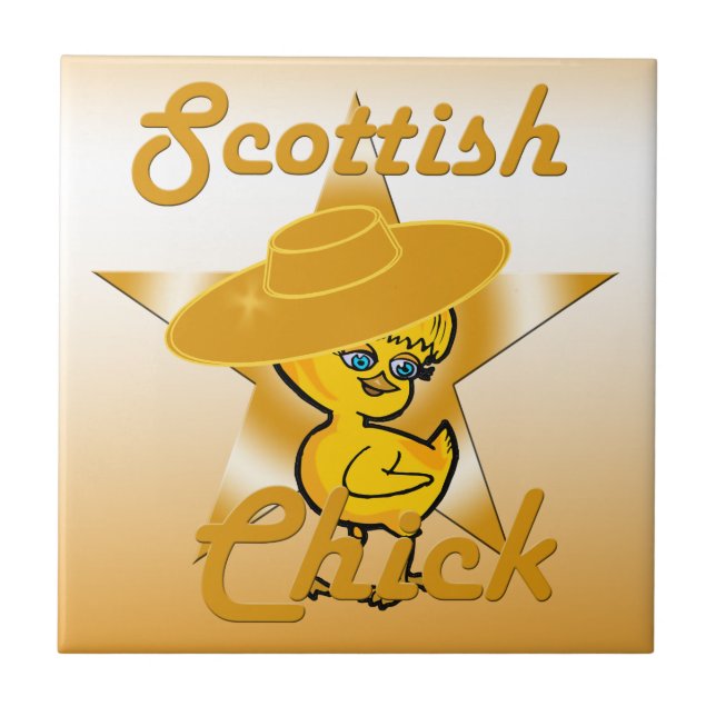 Scottish Chick #10 Tile (Front)