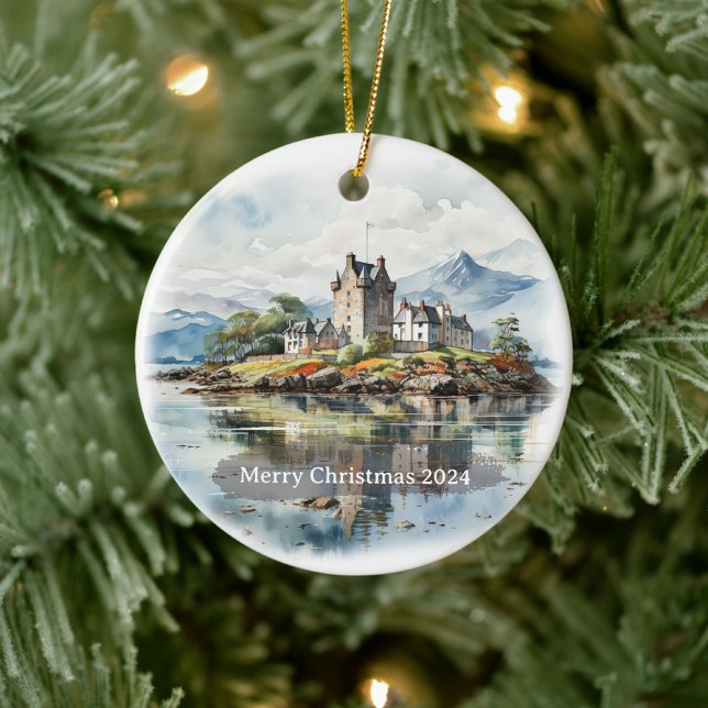 Scottish Christmas Ceramic Ornament (Creator Uploaded)