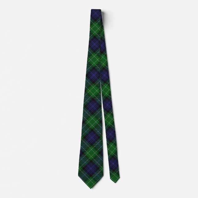 Scottish Clan Abercrombie Tartan Tie (Front)