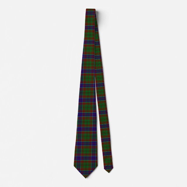 Scottish Clan Adams Tartan Plaid Tie (Front)