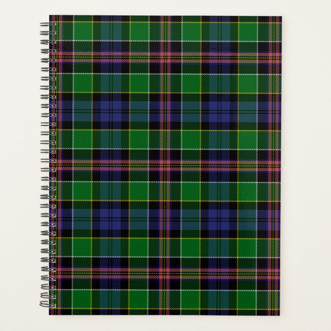 Scottish Clan Allison Tartan Plaid Planner (Front)