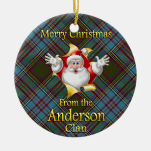 Scottish Clan Anderson Christmas Ornament