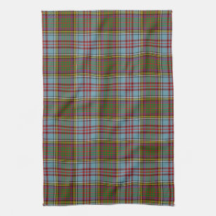 Scottish Clan Anderson Tartan Plaid Tea Towel