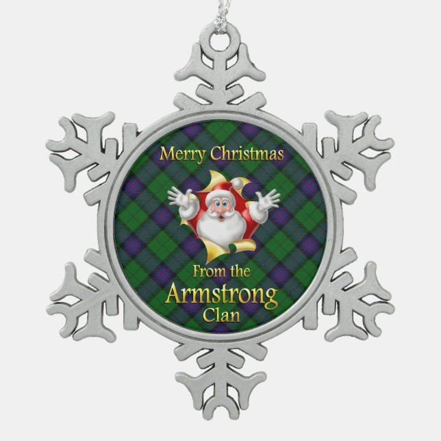 Scottish Clan Armstrong Christmas Ornament (Front)