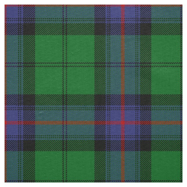 Scottish Clan Armstrong Tartan Plaid Fabric (Swatch)