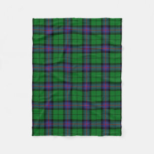 Scottish Clan Armstrong Tartan Plaid Fleece Blanket