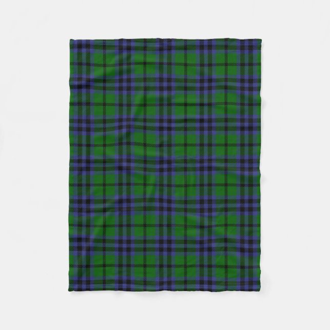 Scottish Clan Austin Tartan Plaid Fleece Blanket (Front)