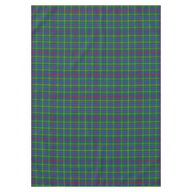 Scottish Clan Bailey Tartan Plaid Tablecloth (Front)